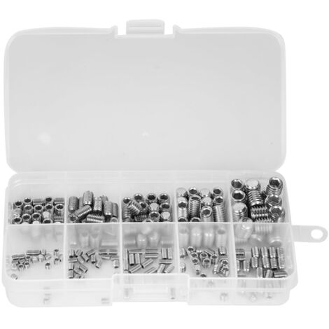 220 Vis à tête cylindrique hexagonale en acier inoxydable, assortiment M3 M4 M5 M6 M8 pour fixations et boulonnerie (1/5)