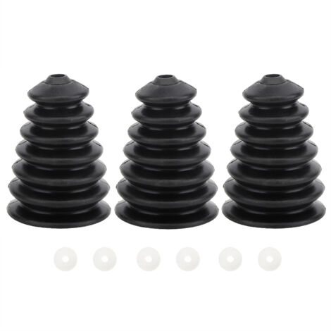 3 Pièces Housse de Poussière Souple et Résistante pour Marteau-Perforateur, Compatible Forets 6mm-16mm, Noir (1/5)