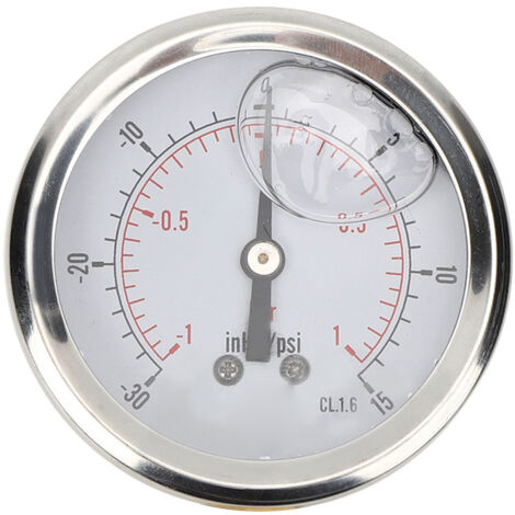 Manomètre à huile axial Y60 1/4BSP pour vide et pression, outil de mesure de pression TSPGGZ60Z41bar (1/5)