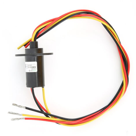 Anneau de rotation conducteur 3 fils 20A, vitesse nominale 150 tr/min pour transmission électrique (1/5)