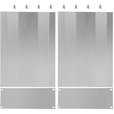 Boîtier de Projet en Aluminium 54x145x200mm, Coffret Split Type Argent Mat pour PCB DIY et Jonctions (1/5)