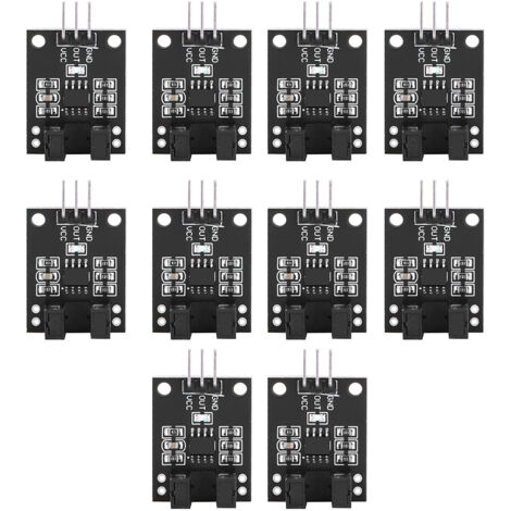 10 Pièces Module Capteur Infrarouge Photoelectrique pour Détection Vitesse Moteur Composants Électroniques (1/5)