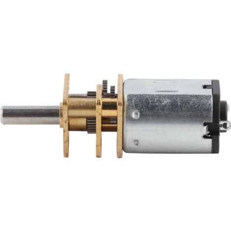 Lot 2 Micro-moteurs à Engrenages DC GA12-N20 – 3-12 V, 35-140 RPM, Réducteur Métal, Arbre En D, Pour Robot Ou Voiture RC (Bricolage)