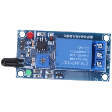 Capteur de Détection de Flamme Infrarouge 12VDC avec Relais, Module de Détection d'Incendie 760-1100nm (1/5)