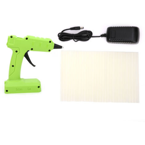Pistolet à Colle Rechargeable 40W Batterie Lithium, Pistolet à Colle Chaude sans Fil avec Prise US 110V-240V (1/5)