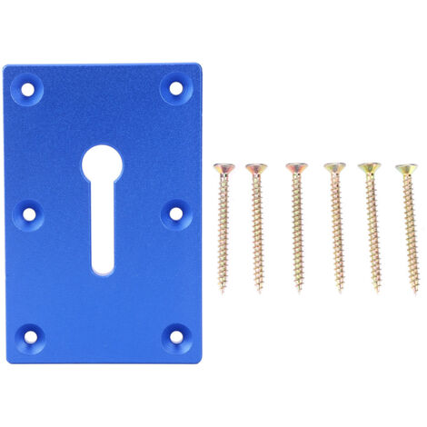 Étau de serrage pour table de travail, plaque de fixation bleue pour outils d'atelier (1/5)