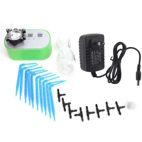 Système d'irrigation automatique avec pompe et minuterie intelligente, prise US 100-240V (1/5)