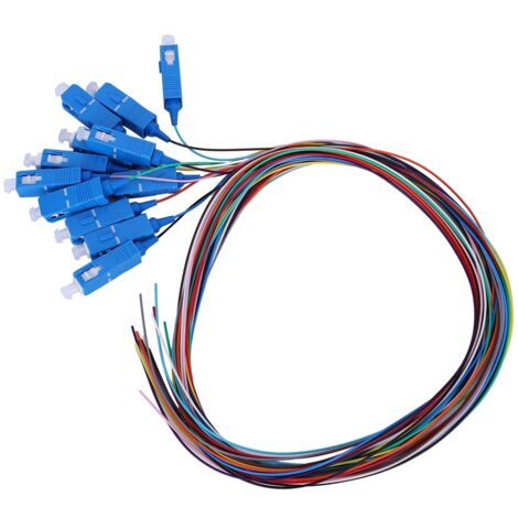 Pigtail Fibre Optique Monomode 12 Fûts SC/UPC avec Gaine PVC (1/5)