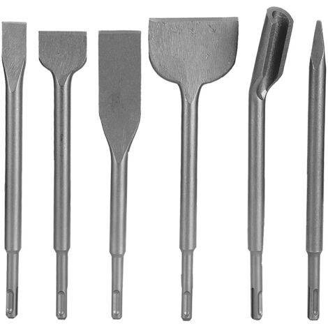 6 pièces Burin Marteau Perforateur SDS Plus pour Béton et Mur (1/5)