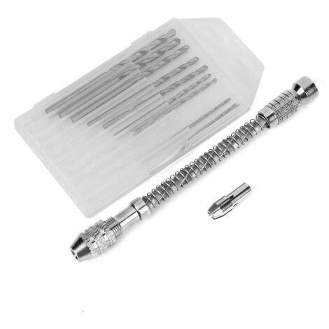 Perceuse à main semi-automatique en alliage d'aluminium avec 10 mèches pour modélisme et menuiserie (1/5)