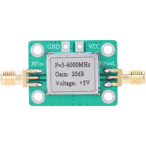 Amplificateur de Puissance Moyenne 5M-6GHz 20dB Gain Module RF Large Bande Composants Électroniques (1/5)