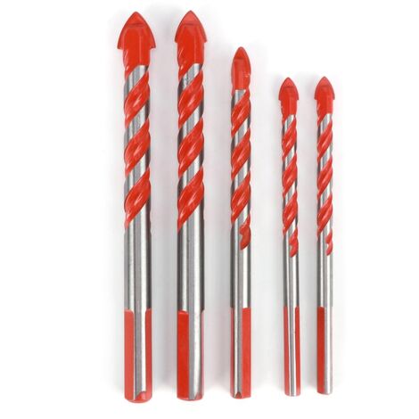 5 Forets à Carrelage Céramique, Kit de Perçage Murale pour Projets DIY (Diamètres 6, 8, 10, 12 mm) (1/5)