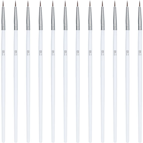 Ensemble de 12 Pinceaux Multifonction Extra-Fins pour Peinture à l'Huile Numérique et Détails Précis (1/5)