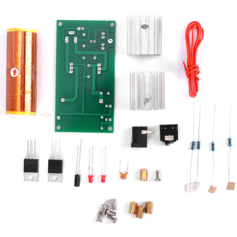 Kit de Haut‑parleur Plasma à Bobine 15‑24V, Ensemble de Carte de Transmission DIY avec Pièces d'Arc Électronique (1/5)