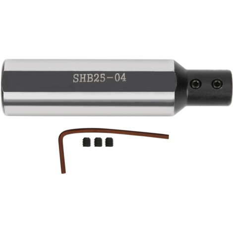 Barre d'alésage SHB25‑04 en acier tungstène pour petit perçage intérieur, diamètre 4mm (1/5)