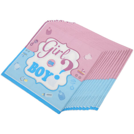 32 Pièces Serviettes Enfant Modèles Filles Garçons - Papier Essuie-tout Solide et Mignon pour Fêtes Bébé (1/5)