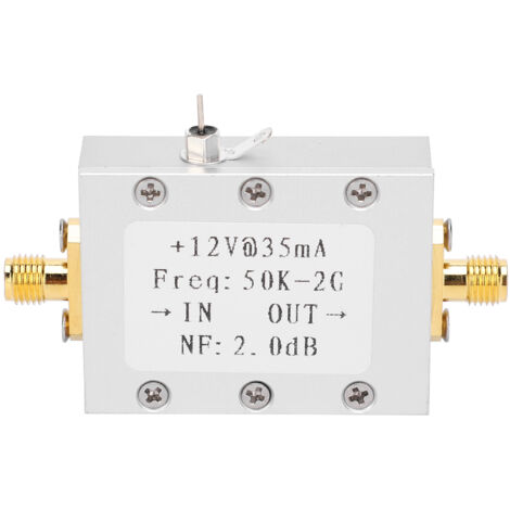 Module Amplificateur RF LNA 2G 10K, Gain Élevé 31DB à 0.5G, Bruit Faible et Large Bande (1/5)