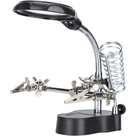 Lampe Loupe à LED avec Support et Pince pour Station de Soudure (1/5)