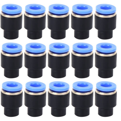 50 pièces bouchons pour tuyaux pneumatiques, bouchons plastique et laiton à insertion rapide, anneaux de libération ovales PPF pour usage hôtelier (1/5)