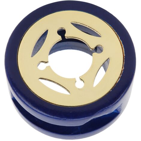 Chauffe-cire à cacheter - Poêle à cire résistante à la chaleur, design creux doré et bleu pour lettres, cartes et cadeaux DIY (1/5)