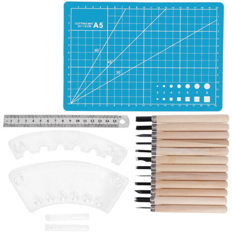 1 Kit de Ciseaux à Bois Professionnels en Acier pour Sculpture et Menuiserie B1 (1/5)