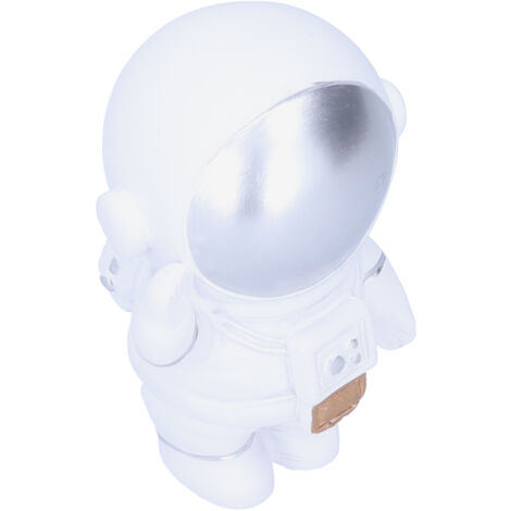 Figurine Astronaute Décorative, Statuette Espace Petit Cadeau Anniversaire Décoration Intérieure Argentée (1/5)