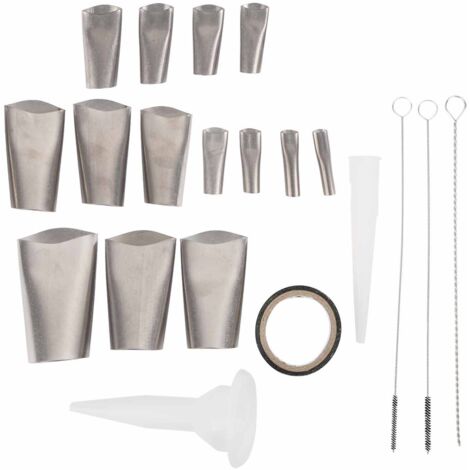 20 pièces Buse de Lissage en Acier Inoxydable Anti-Rouille, Kit de Finition pour Joints de Salle de Bain et Cuisine (1/5)