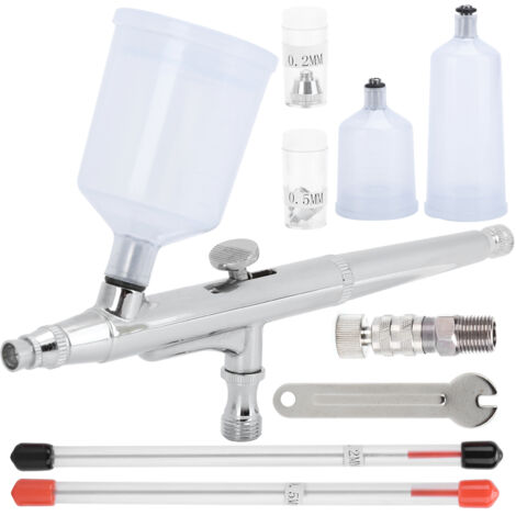 Pistolet aérographe double action avec tasse 20ml/40ml pour maquillage et tatouage TD‑13 (1/5)