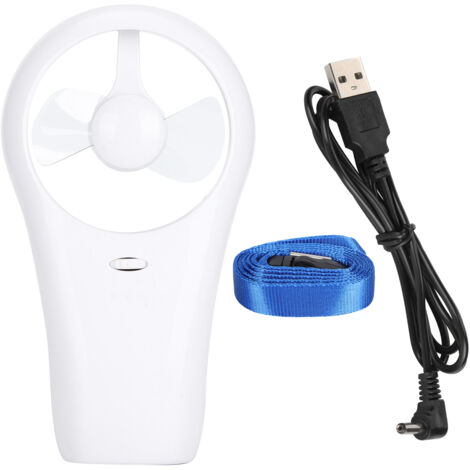 Ventilateur de Poche Mini Portable Silencieux USB pour Intérieur et Extérieur Blanc (1/5)