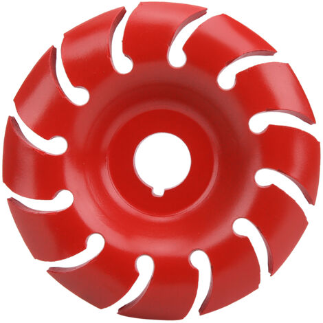 Disque de coupe du bois 12 dents rouge 90x16mm pour meuleuse d'angle, outil de sculpture sur bois (1/5)