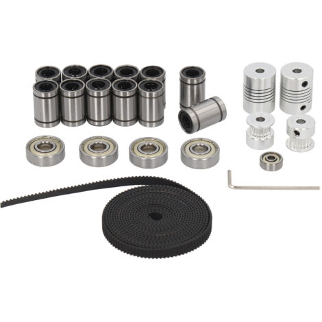 Kit de roulements linéaires LM8UU avec poulies, coupleurs et clés pour imprimante 3D (1/5)