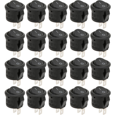 20 Interrupteurs à bascule ronds KCD11 2 broches 2 positions pour contrôle industriel (1/5)