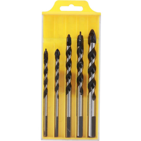 5 forets céramique pour carrelage, kit de perçage mural DIY (6, 8, 10, 12 mm) - 5 pièces (1/5)