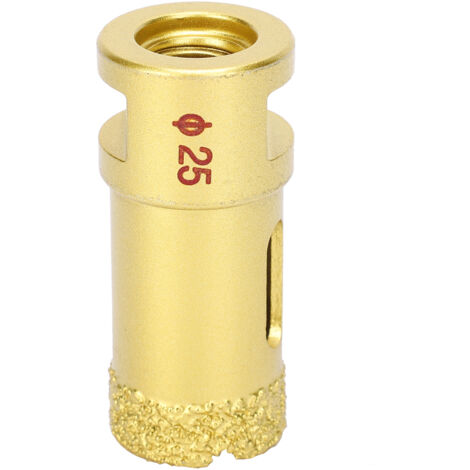 25mm Diamond Hole Saw Drill Bit Brazing Marble Hole Opener Gold Diamond Drill Cutter Power Tool (1/5)