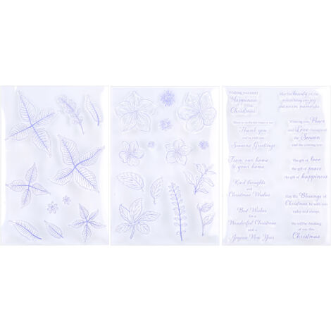 Tampons TPR transparents pour scrapbooking, embossage DIY, décoration d'album (1/5)