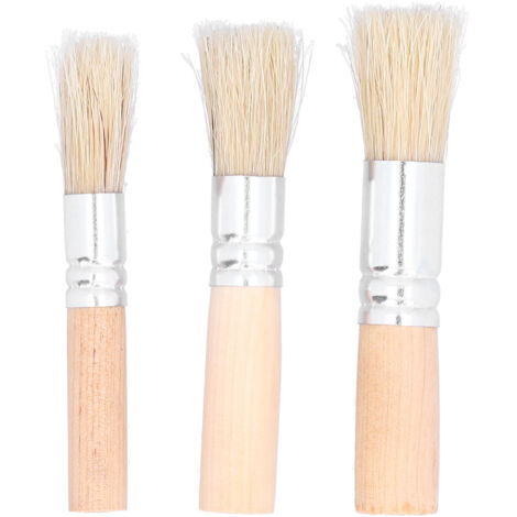 3 pièces pinceaux soies pour projets artistiques DIY, peinture à l'huile et aquarelle (1/5)