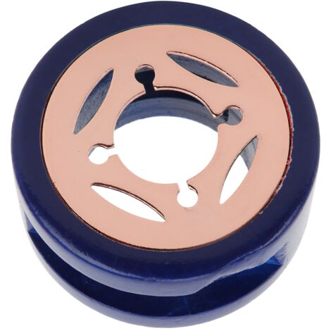 Chauffe-cire à sceau durable et résistant à la chaleur, poêle à cacheter pour lettres, cartes et cadeaux DIY - Modèle bleu ajouré or rose (1/5)