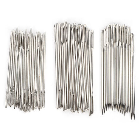 Aiguilles à coudre en acier pour couture main, réparation et broderie - Outil de tricot et fournitures (1/5)