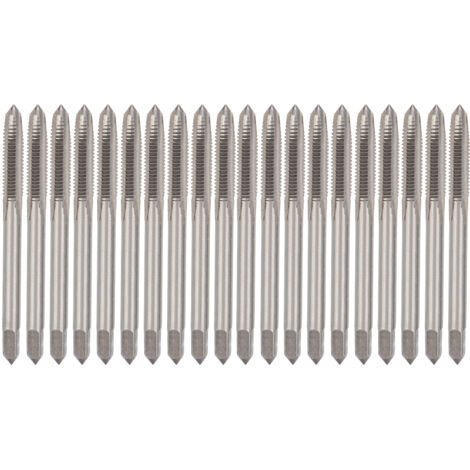 20 Pièces Tarauds à Main en Acier Allié Métrique M4, Outil de Filetage Robuste pour Tous Types de Vis (1/5)