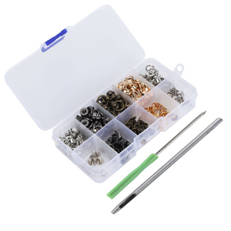 Ensemble de Rivets à Bille O-Ring pour Décorations DIY Téléphone, Vêtements et Accessoires (1/5)