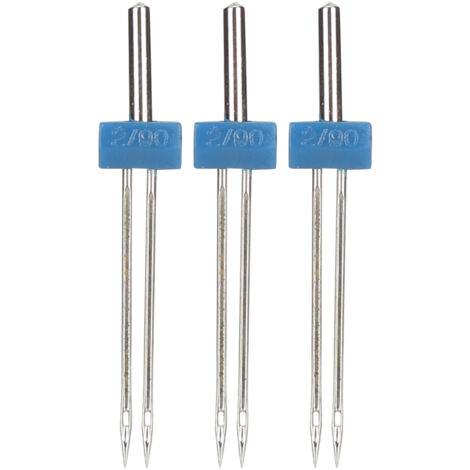 3 Aiguilles Double Pointes en Acier Inoxydable pour Couture et Broderie - 2mm - Lot de 3 (1/5)