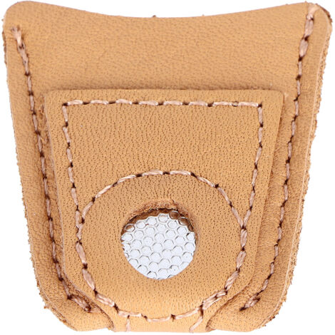 Manchon de Couture en Cuir pour Doigt, Protège-Doigt à Tricoter et Broder, Accessoire de Protection (1/5)