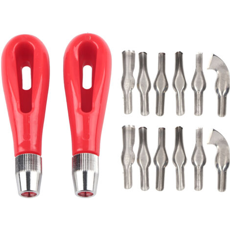 2 Ensembles Couteaux Sculpture Bois Outils Artisanat Couteaux Précision Acier Inoxydable (1/5)