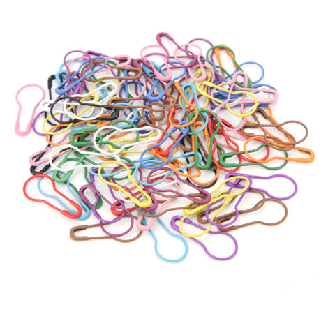 Épingles de sûreté pour couture, bricolage, bijoux et finitions de vêtements - 100 pièces en forme de calebasse colorées (1/5)