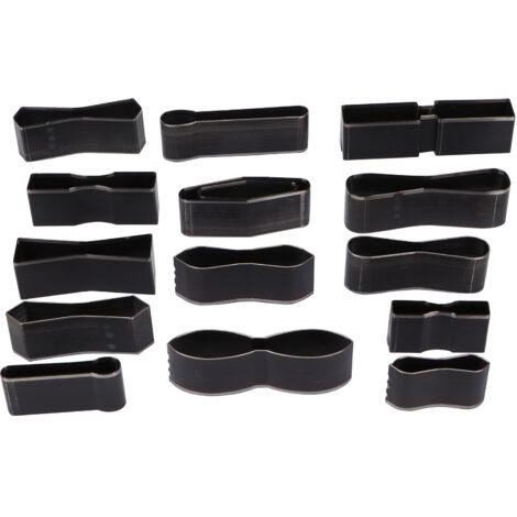 Set de poinçons en cuir métallique, emporte-pièce à trou unique pour artisanat DIY B021 (1/5)