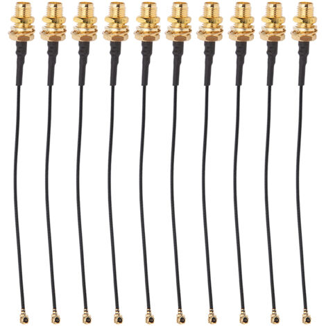 10 Câbles d'Antenne d'Extension SMA vers IPX (U.FL) 10cm pour Capteurs et Reconnaissance Faciale (1/5)