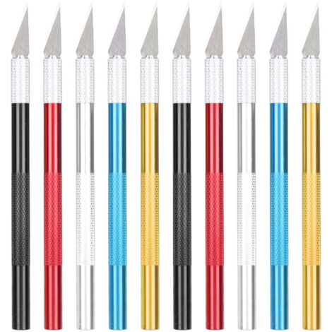 Ensemble de Couteaux Artisanaux en Métal Coloré pour DIY et Scrapbooking (1/5)