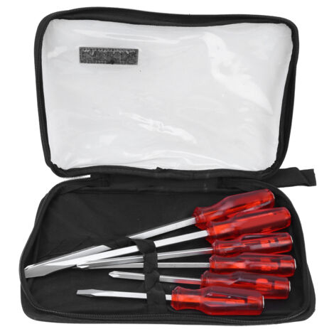 Ensemble de 6 Tournevis en Acier Chrome Vanadium avec Poignée Confortable - Outils à Main (1/5)