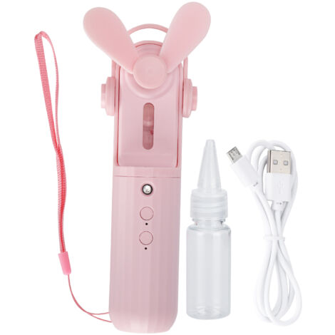 Ventilateur de Poche Mini USB Rechargeable Silencieux avec Fonction Alimentation Mobile et Brumisateur (1/5)