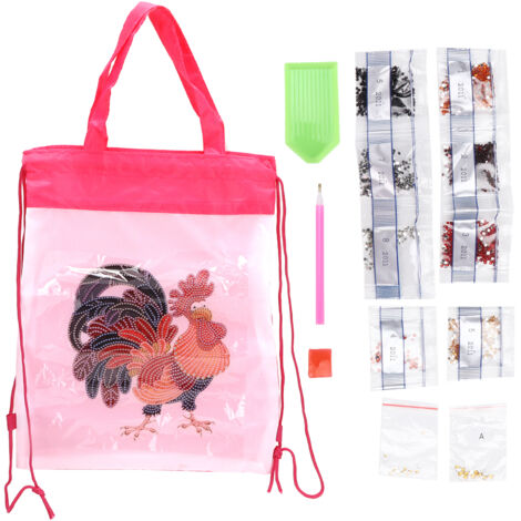 Sac à Dos Grande Capacité Résistant Strass Dessiné à Cordon pour Outils de Rangement Maison (AA811) (1/5)